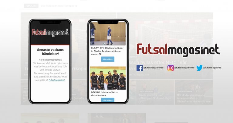 Signa upp dig på Futsalmagasinets nyhetsbrev
